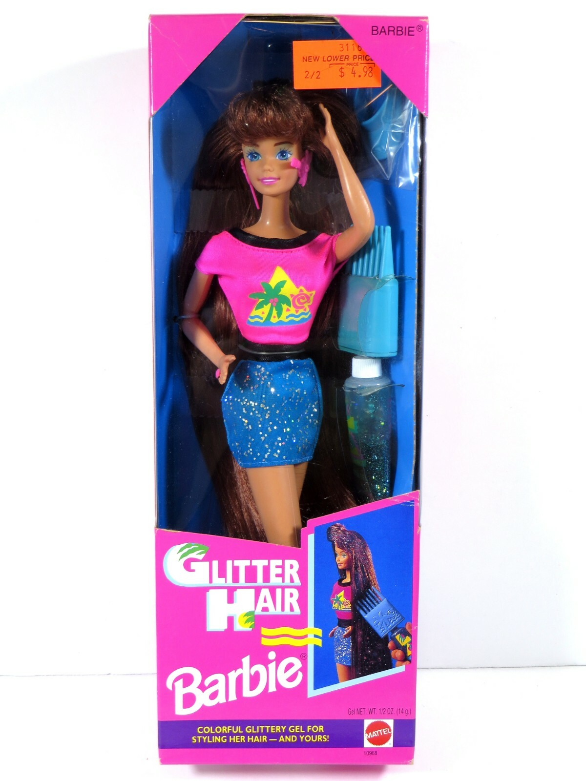 barbie with glitter hair