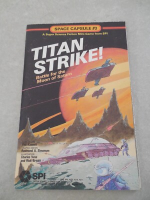 SPACE CAPSULE #3, TITAN STRIKE! MINI-GAME FROM SPI, 1979, COMPLETE, UNPUNCHED!