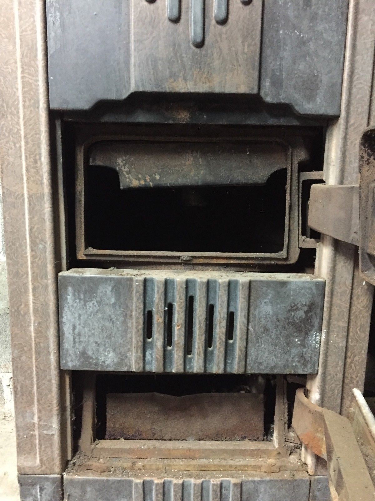 Vintage Antique Athens Stove Wood Furnace Heater Circulator Old Iron 1930's