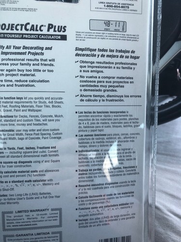 ProjectCalc Plus Do-It Yourself Project Calculator - Calculated Industries 8525C