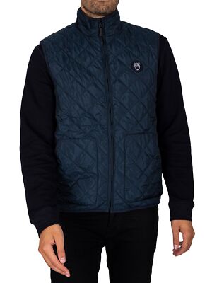 

Мужской стеганый двусторонний жилет KnowledgeCotton Apparel Fjord, синий, 92462-1001