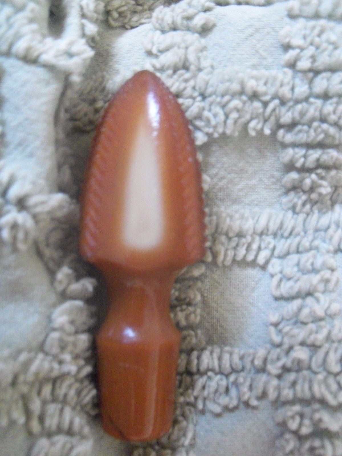 Vintage Greentown Chocolate Slag Glass Cruet with beautiful Stopper