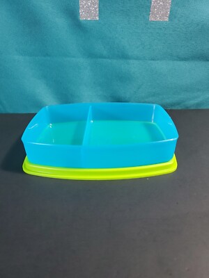 New Tupperware Packette Divided Container Side by Side Slimline Lunch Box Sale !
