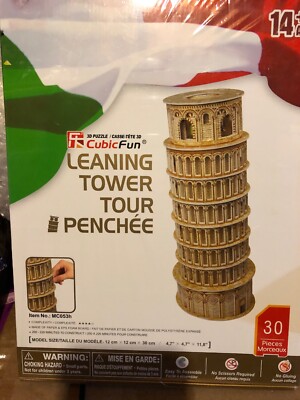 Cubic Fun 3D Leaning Tower Of Pisa (Pencee') Puzzle MC053h