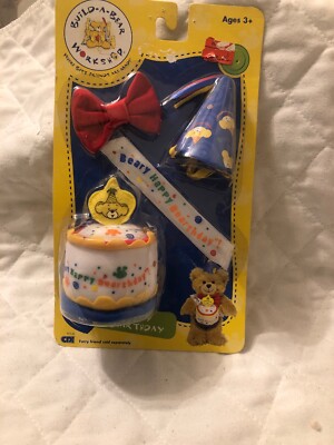 Build A Bear Happy Bearthday Accessorize Me Rare 2006 Edition Factory Sealed