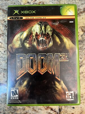 Doom 3 (Microsoft Xbox, 2005) Complete w/ Manual