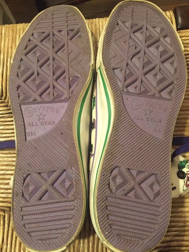 Vintage Converse High Top Joker From 1989 Size 9 1/2 Mens' Shoes DC Comic Inc