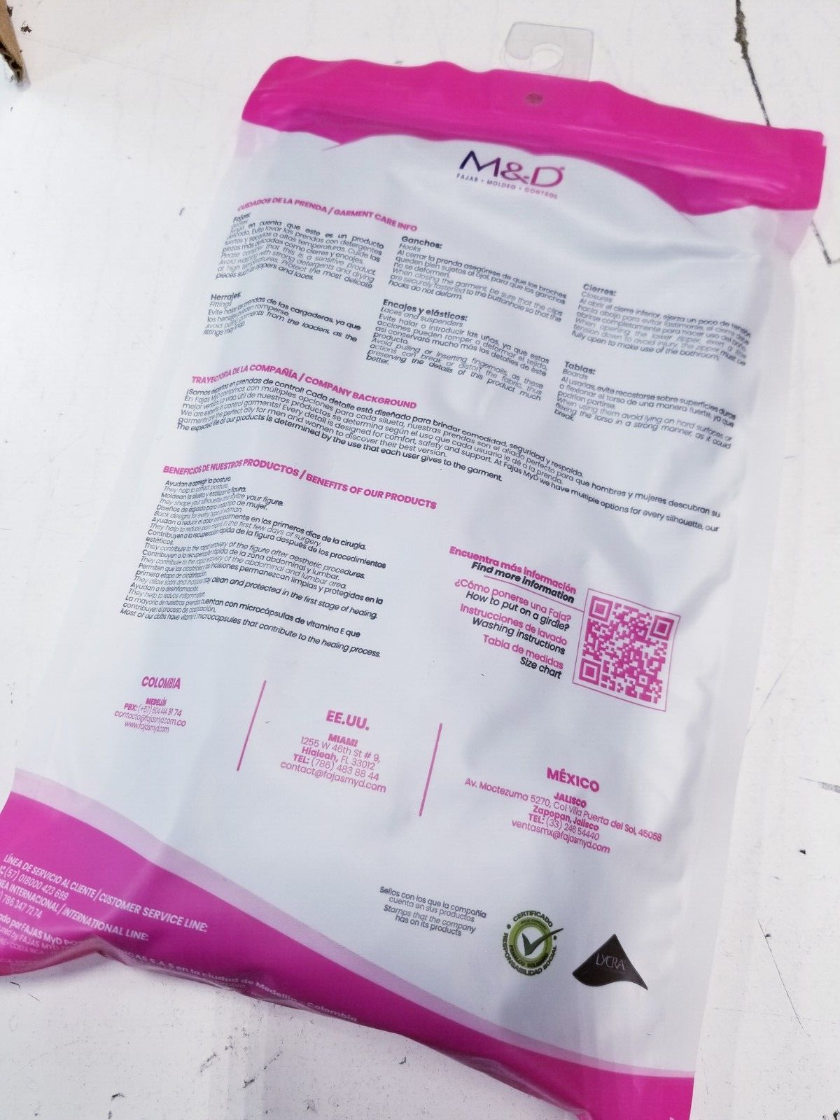 M&D STA0322 - Short HIgh Waistline Sz M - Black