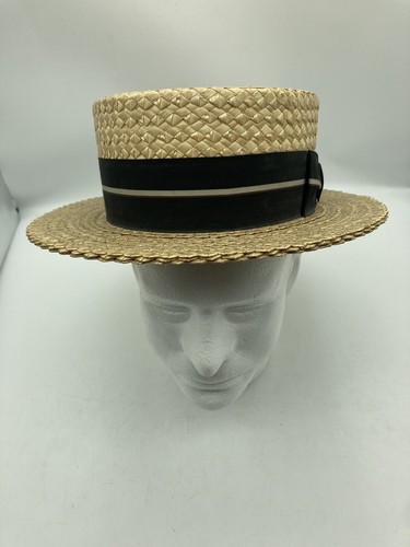 即購入ok！！the barnnet Straw Boater Hat Amazon.com: Boy's Vintage Straw Boater Hat - Natural OSFM
