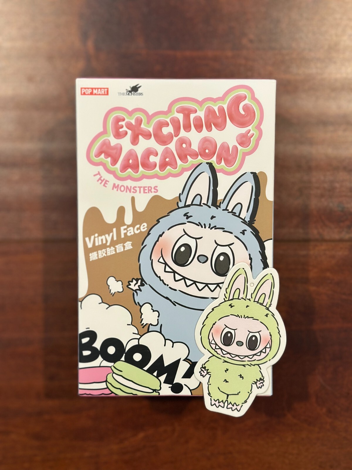 ストラップ THE MONSTERS Exciting Macaron GREENGRAPE Labubu The Monsters Exciting Macaron Vinyl Face Series Green