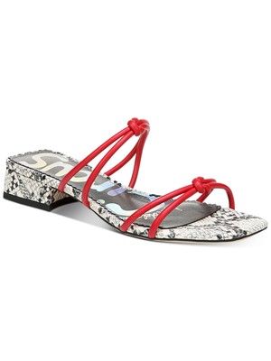 Женские босоножки-слипоны Jay с красными ремешками-змейками CIRCUS BY SAM EDELMAN, 7 м