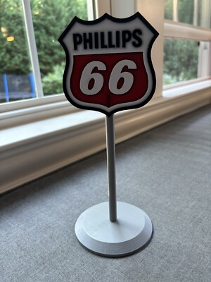 3D Printed Phillips 66 Desk/Tabletop Decorative Sign