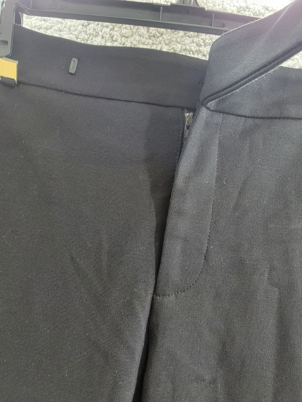 Lauren Ralph Lauren Ponte Straight Leg Ankle Pants Women's XS Black Zip Hook&Bar - Picture 10 of 18