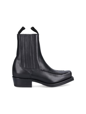 Pre-owned Hereu Ankle Boots 'agula' In Black