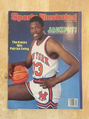 Vintage Sports Illustrated Patrick Ewing  Jackpot  May 20 1985   