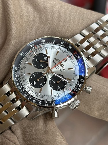 Pre-owned Breitling Navitimer B01 Chrono 43mm Light Blue Ab0138241c1a1 2024