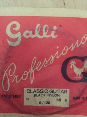 GALLI Professional Classic Guitar black Nylon 1 A/120 Vintage Made in Italy
