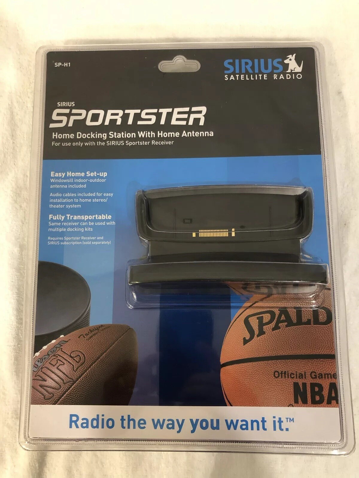 Sirius XM Sportster SP-R1 Satellite Radio Receiver Car And Home Dock Brand new