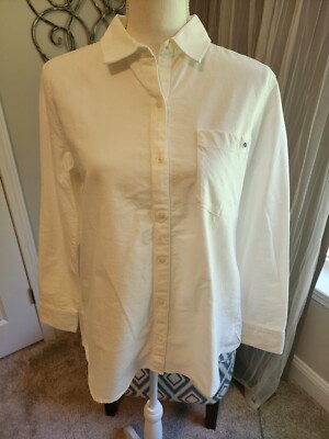 Vineyard Vines NWT Womens Oxford White Chilmark Relaxed Button Down Shirt Sz 6