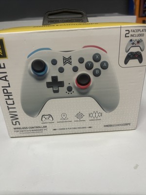 Switchplate Wireless Gaming Controller for Nintendo Switch & PC, Black/White
