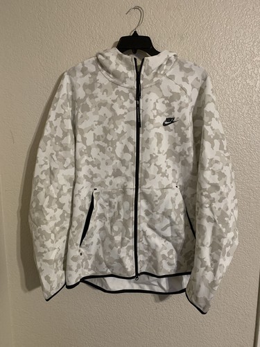 nike tech fleece hoodie white camo