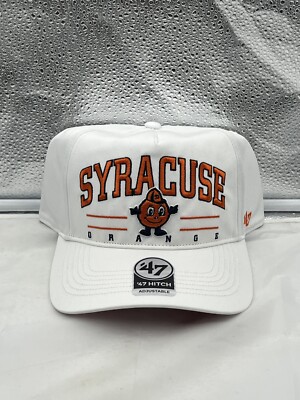 Syracuse Orange NCAA '47 Brand White Hitch Roscoe Adjustable Snapback Hat