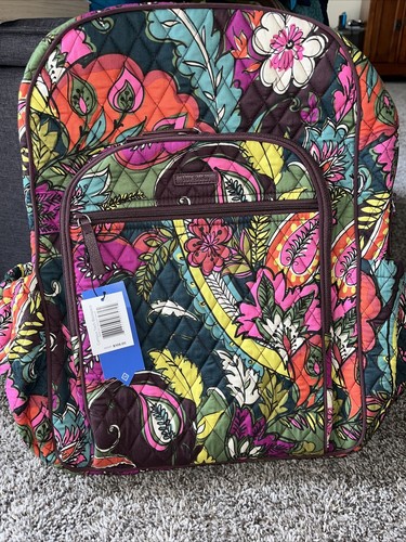 Vera Bradley Campus Tech Autumn leaves Backpack - NEW with t