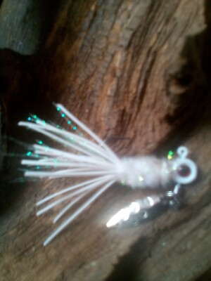 Crappie Jig underspinner 1/16 oz-#2 hook size .  One per pack