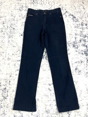 Pilbara Collection Ritemate Womens Navy Blue Denim Jeans Mid Rise Straight Leg 8