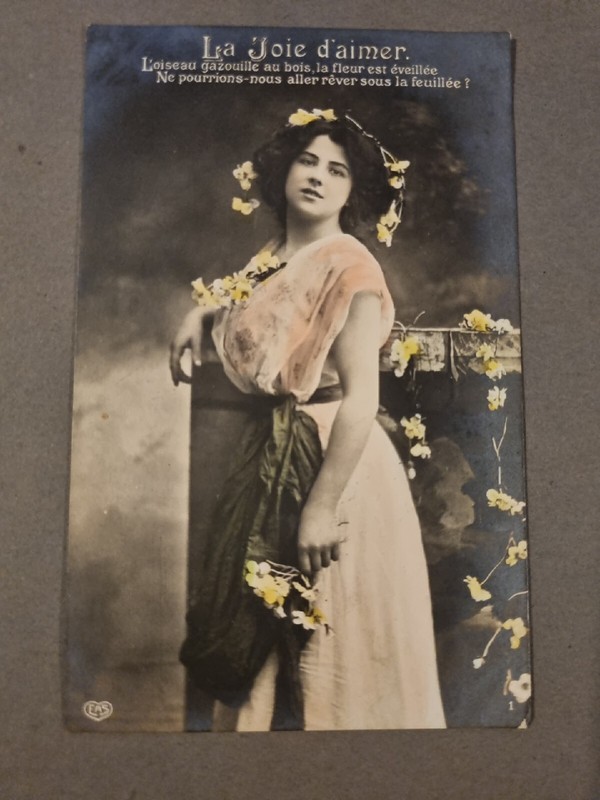 Carte Postale Ancienne La Joie D'Aimer Bruxelles 1910 Ref H416