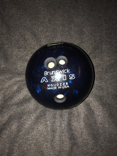Vintage Brunswick Axis Blue 14lb Bowling Ball