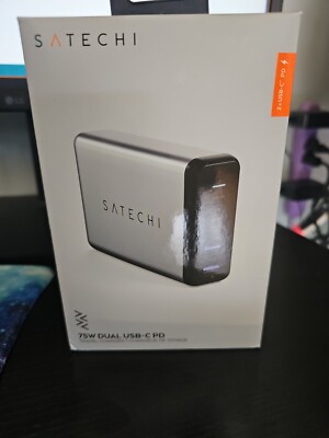 Satechi ST-MC2TCAM  75W Dual Type-C PD Travel Charger