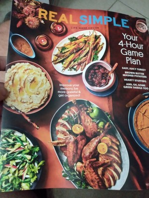 Real Simple Mag November 2023 Life Made Easier Your 4-Hour Game Plan Free Ship