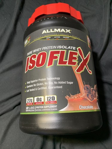 ALLMAX Nutrition ISOFLEX Whey Protein Isolate Powder, Chocolate , 2 Pound 9/2024