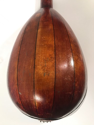 ANTIQUE LATE 1800’s JOSEPH BOHMANN ROUND TATER BACK MANDOLIN