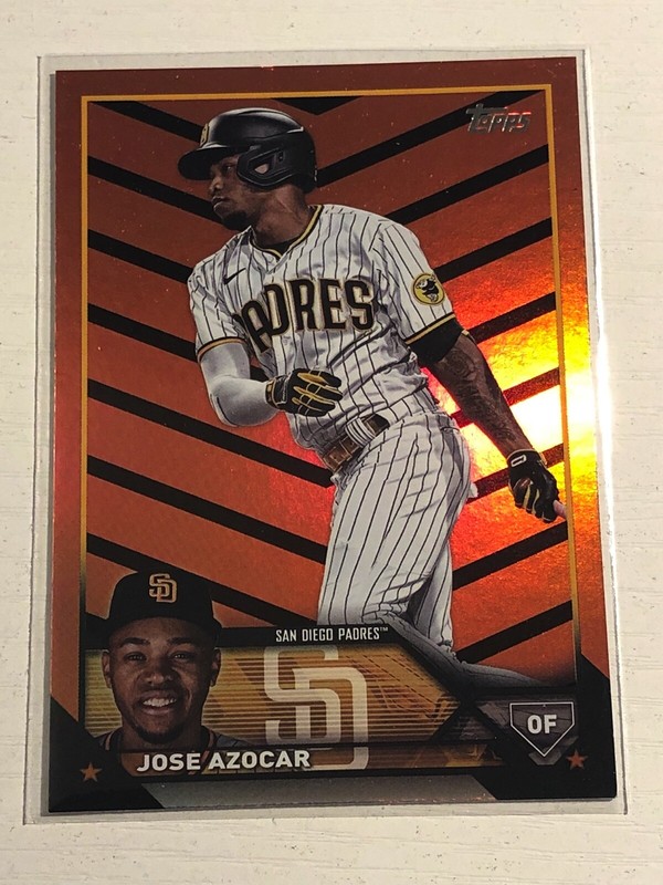 2023 Topps Update Orange and Black Halloween Jose Azucar