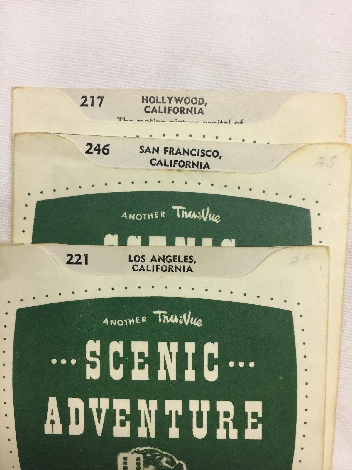 Lot of 12 - Vintage Tru-Vue - Scenic Adventures - 1950's - as pictured - EXC
