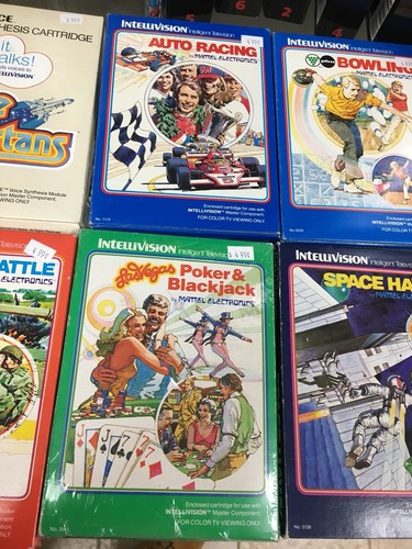 Lot of Intellivision Games in Original Boxes - Good Condition Complete 6 Total
