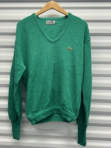 Vintage Izod Lacoste Sweater Men's Medium Acrylic Green