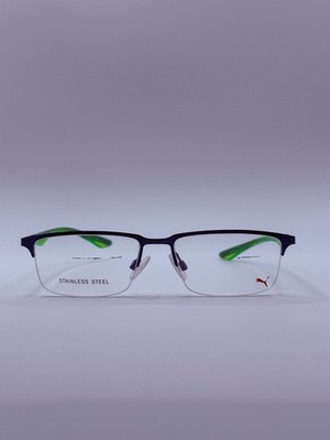 Puma PU00640 54-16-140 Schwarz Rechteckig Brille Gestell