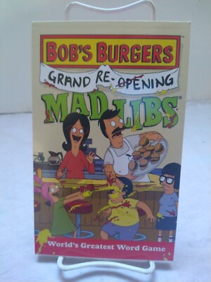 Bob's Burgers Grand Re-Opening Mad Libs New