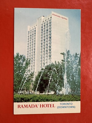 DOWNTOWN TORONTO RAMADA HOTEL~ ONTARIO ~ VINTAGE UNPOSTED Postcard CANADA