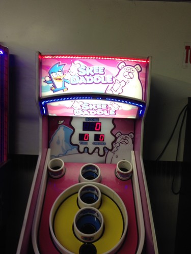 SkeeDaddle little kids skeeball made by skee ball MFG Redemption
