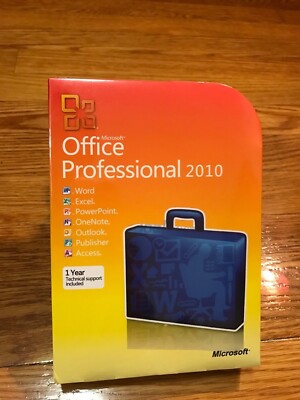 Microsoft Office Professional 2010 Retail FULL VERSION New For 5 Computers