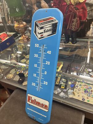 Fulmen Batteries French Advertising Thermometer 