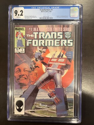 Transformers #1 CGC 9.2 1st Appearance of Autobots & Decepticons Marvel 1984 Key