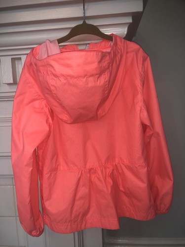 Columbia Girls Rain Jacket Size XXS Orange Zip Up