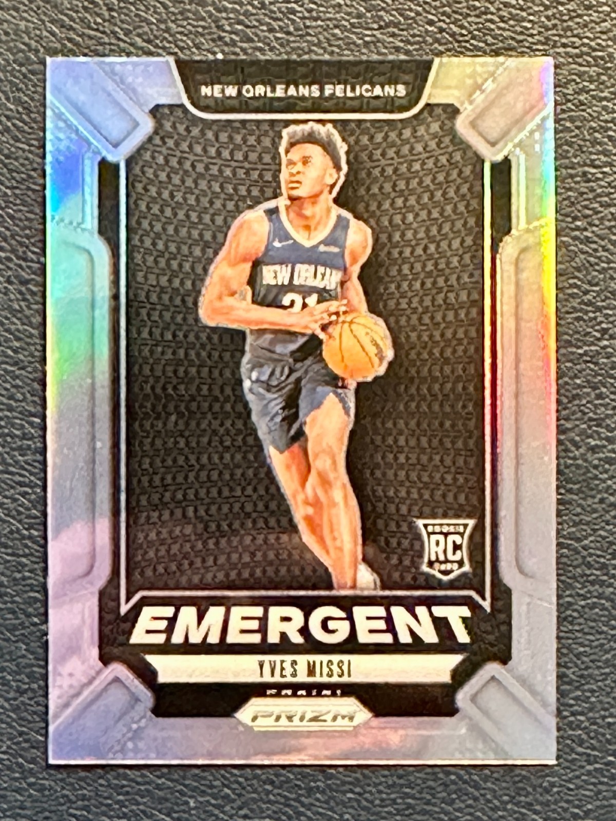 Yves Missi 2024-25 Panini Prizm Emergent Silver Prizm Rookie RC #21 🔥 Pelicans