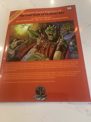 DUNGEON CRAWL CLASSICS: #2 LOST VAULT OF TSATHZAR RHO  GMG5001R