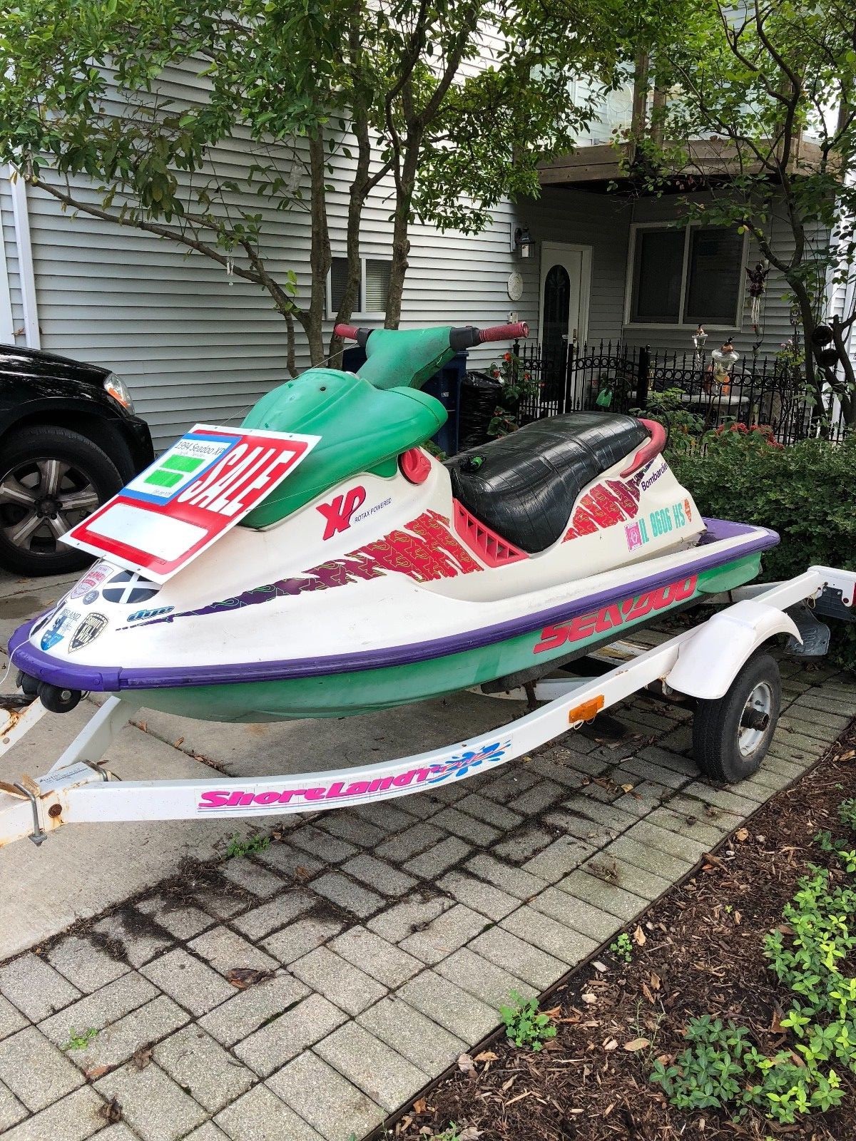 1994 Sea Doo XP 650 Bombardier Jet Ski with Trailer